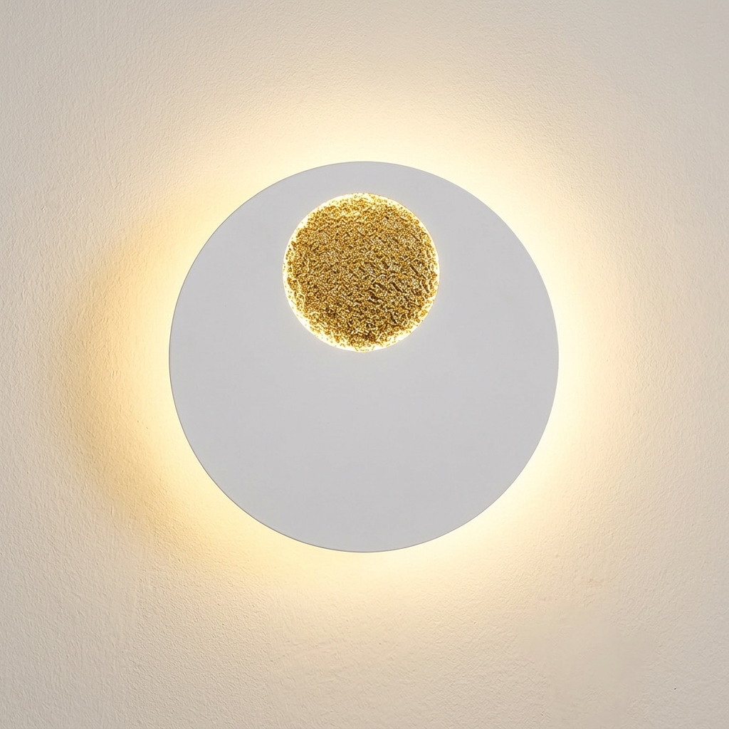 download - 2026-06-17T145944.968 Proudome 3 Color Mode LED Wall Light | Modern Halo Designer Wall Lamp - Image 1