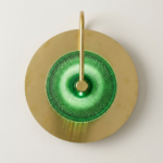 Proudome 3 Color Mode LED Glass Wall Light | Modern Green Designer Wall Lamp
