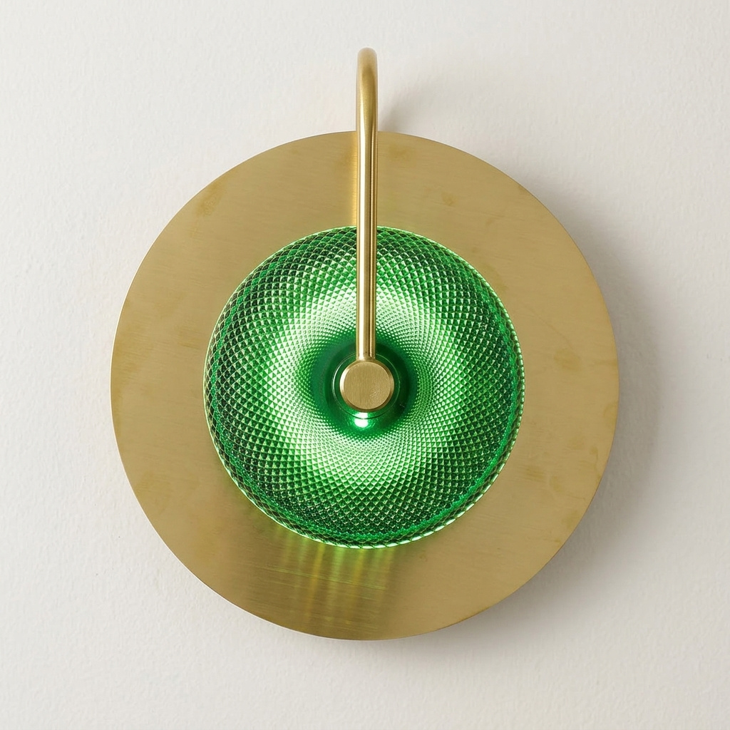 download - 2026-06-17T150339.749 Proudome 3 Color Mode LED Glass Wall Light | Modern Green Designer Wall Lamp - Image 1