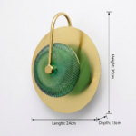 Proudome 3 Color Mode LED Glass Wall Light | Modern Green Designer Wall Lamp - Image 7