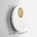 Proudome 3 Color Mode LED Wall Light | Modern Halo Designer Wall Lamp - Image 7