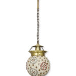 Jaipuri Glass Pendant Light (Bulb Not Included)