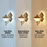 Proudome 3 Color Mode LED Wall Light with Acrylic Diffuser & Gold Finish - Image 4