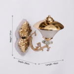 Proudome 3 Color Mode LED Wall Light with Acrylic Diffuser & Gold Finish - Image 7
