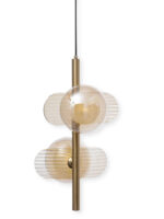Amber Glass Pendant Light (G9 Bulb Included) - Image 4