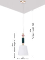 White Glass Pendant Light (Bulb Not Included) - Image 12