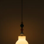 White Glass Hanging Lamp (Bulb Not Included)