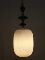 Oval Shape White Glass Pendant Light (Bulb Not Included) - Image 6