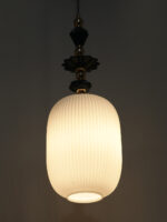 Oval Shape White Glass Pendant Light (Bulb Not Included) - Image 12