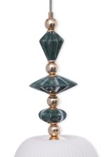 Oval Shape White Glass Pendant Light (Bulb Not Included) - Image 7