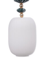 Oval Shape White Glass Pendant Light (Bulb Not Included) - Image 10