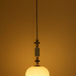 White Glass Hanging Light (Bulb Not Included)