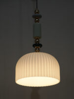 White Glass Hanging Light (Bulb Not Included) - Image 7