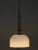 White Glass Hanging Light (Bulb Not Included) - Image 10