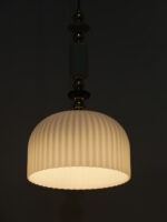 White Glass Hanging Light (Bulb Not Included) - Image 5