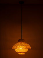 Bamboo Wood Pendant Light (Bulb Not Included)