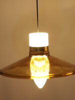 Amber Glass 3 Hanging Pendant Light - Image 6