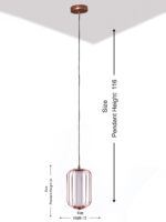 Rose Gold LED Hanging Lamp - Image 9