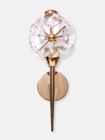 Small Round Crystal Pieces LED Wall Light - Image 2