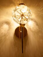 Small Round Crystal Pieces LED Wall Light - Image 3