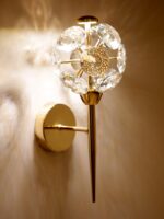 Small Round Crystal Pieces LED Wall Light - Image 8