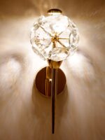 Small Round Crystal Pieces LED Wall Light - Image 5