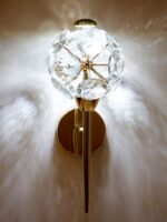 Small Round Crystal Pieces LED Wall Light - Image 7