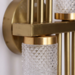 Proudome Modern Up & Down LED Wall Light with Acrylic Diffuser & Gold Finish - Image 5