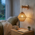 Proudome Jute & Wooden Wall Light – Modern Rustic Decorative Wall Lamp for Stylish Interiors (Bulb Not Included) - Image 3