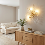 Proudome Crystal Hanging Wall Light | Luxury Gold Designer Wall Lamp | G9 Bulb Included - Image 3