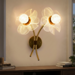 Proudome Acrylic Flower LED Wall Light | 3 Color Mode Decorative Floral Wall Lamp - Image 3