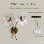 Proudome Acrylic Flower LED Wall Light | 3 Color Mode Decorative Floral Wall Lamp - Image 8