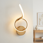 Proudome 3 Color Mode LED Wall Light | Modern Gold Finish Decorative Wall Lamp