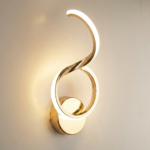 Proudome 3 Color Mode LED Wall Light | Modern Gold Finish Decorative Wall Lamp - Image 4