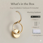 Proudome 3 Color Mode LED Wall Light | Modern Gold Finish Decorative Wall Lamp - Image 7
