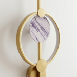Proudome 3 Color Mode LED Wall Light | Modern Gold & Marble Accent Decorative Wall Lamp - Image 5