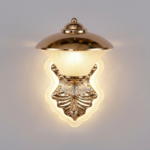 Proudome 3 Color Mode LED Wall Light with Acrylic Diffuser & Gold Finish - Image 5