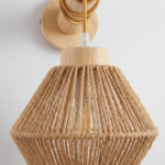 Proudome Jute & Wooden Wall Light – Modern Rustic Decorative Wall Lamp for Stylish Interiors (Bulb Not Included) - Image 5