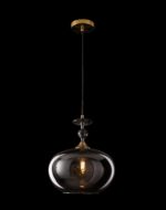 Smokey Glass Hanging Lamp (Bulb Not Included) - Image 2