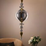 Smokey Glass Ball Pendant Light