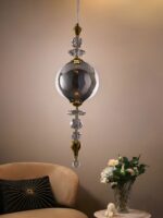 Smokey Glass Ball Pendant Light