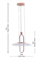 Rose Gold LED Pendant Light - Image 11