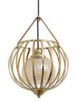 Amber Glass Hanging Light (Bulb Not Included) - Image 4