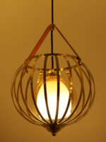 Amber Glass Hanging Light (Bulb Not Included) - Image 3
