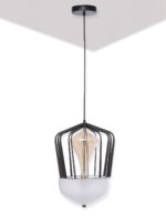 White Frosted Glass LED Pendant Lamp - Image 2