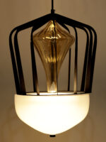 White Frosted Glass LED Pendant Lamp - Image 6