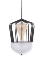 White Frosted Glass LED Pendant Lamp - Image 4