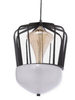 White Frosted Glass LED Pendant Lamp - Image 5