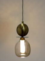 Amber Glass LED Pendant Light - Image 4