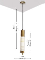 Marble LED Pendant Light, - Image 9